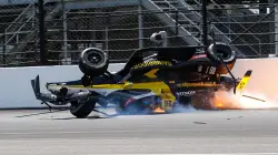 Colton Herta suffers scary crash at Indy 500 qualifying: 'Terrible day'