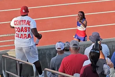 Dad of high school track star disqualified over celebration believes decision came with racial motivations