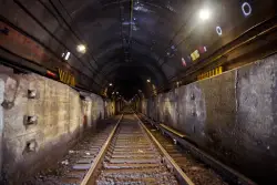 Inside the crumbling, leaky century-old tunnel at the center of a fight between Amtrak and MTA